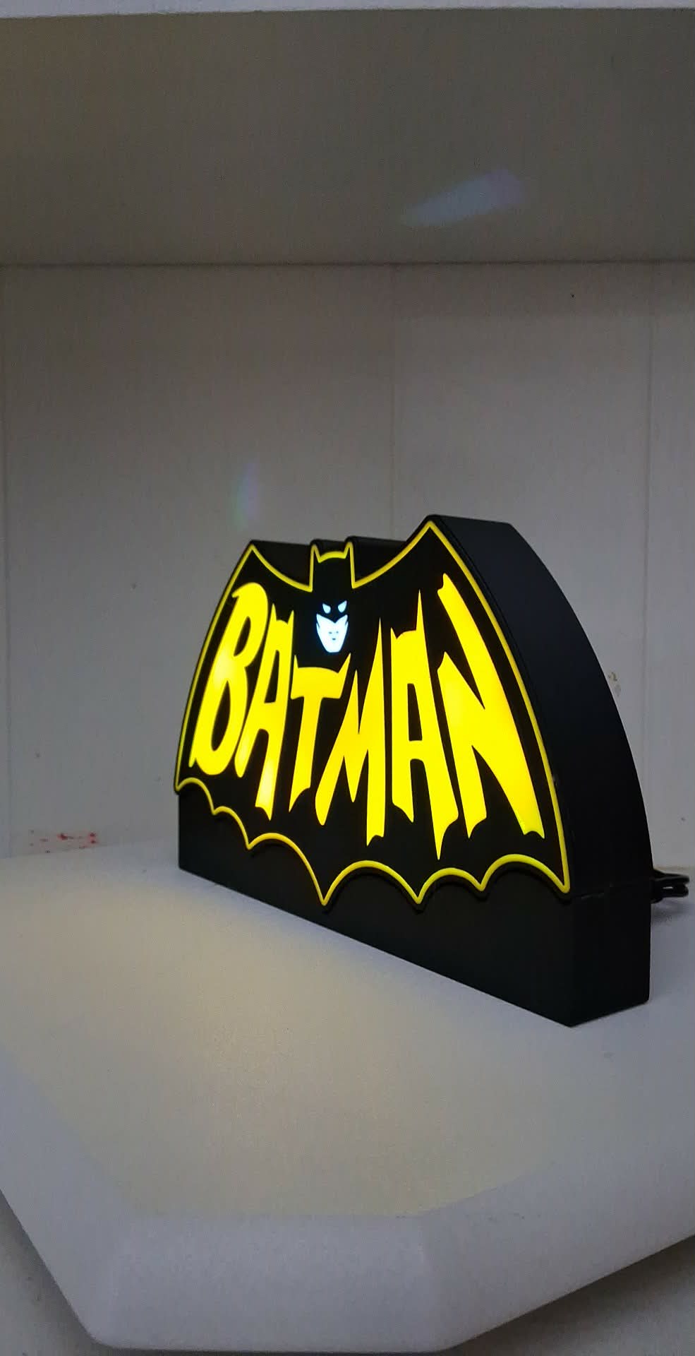 Batman Bat Wing LED light box – custom 3D printed – Lit Layer Creations